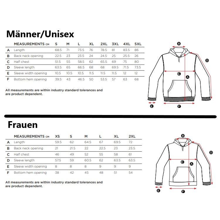 Feuerwehr Hoodie mit Korpsabzeichen und Ortsnamen